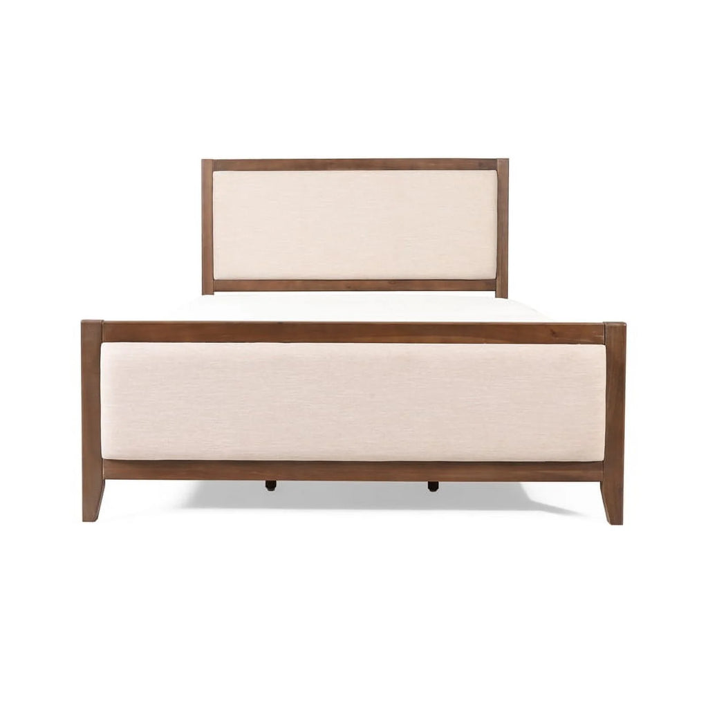 Light Brown Glaze Wood Cal King Bed M880251