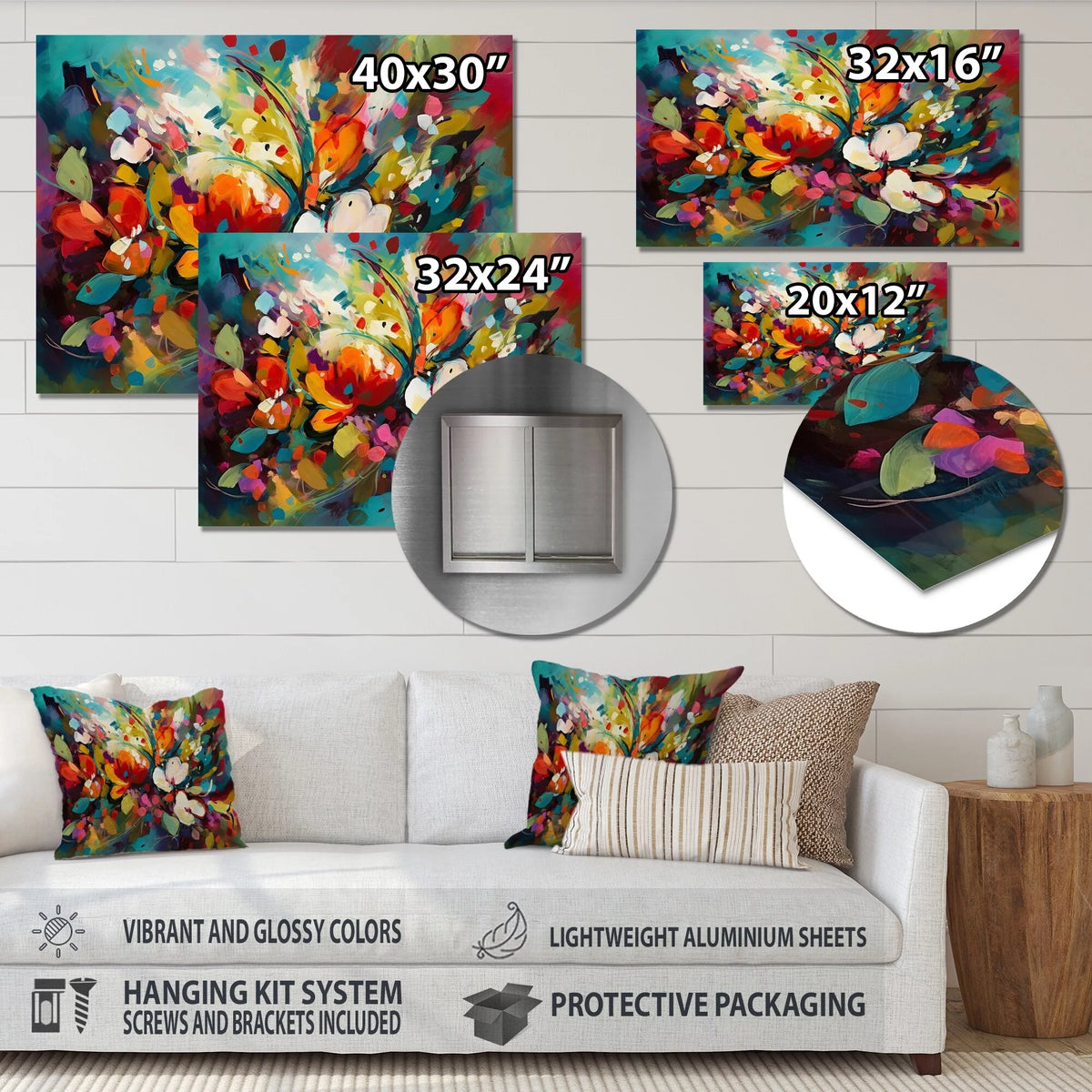 Floral Metal Art Print Y86329
