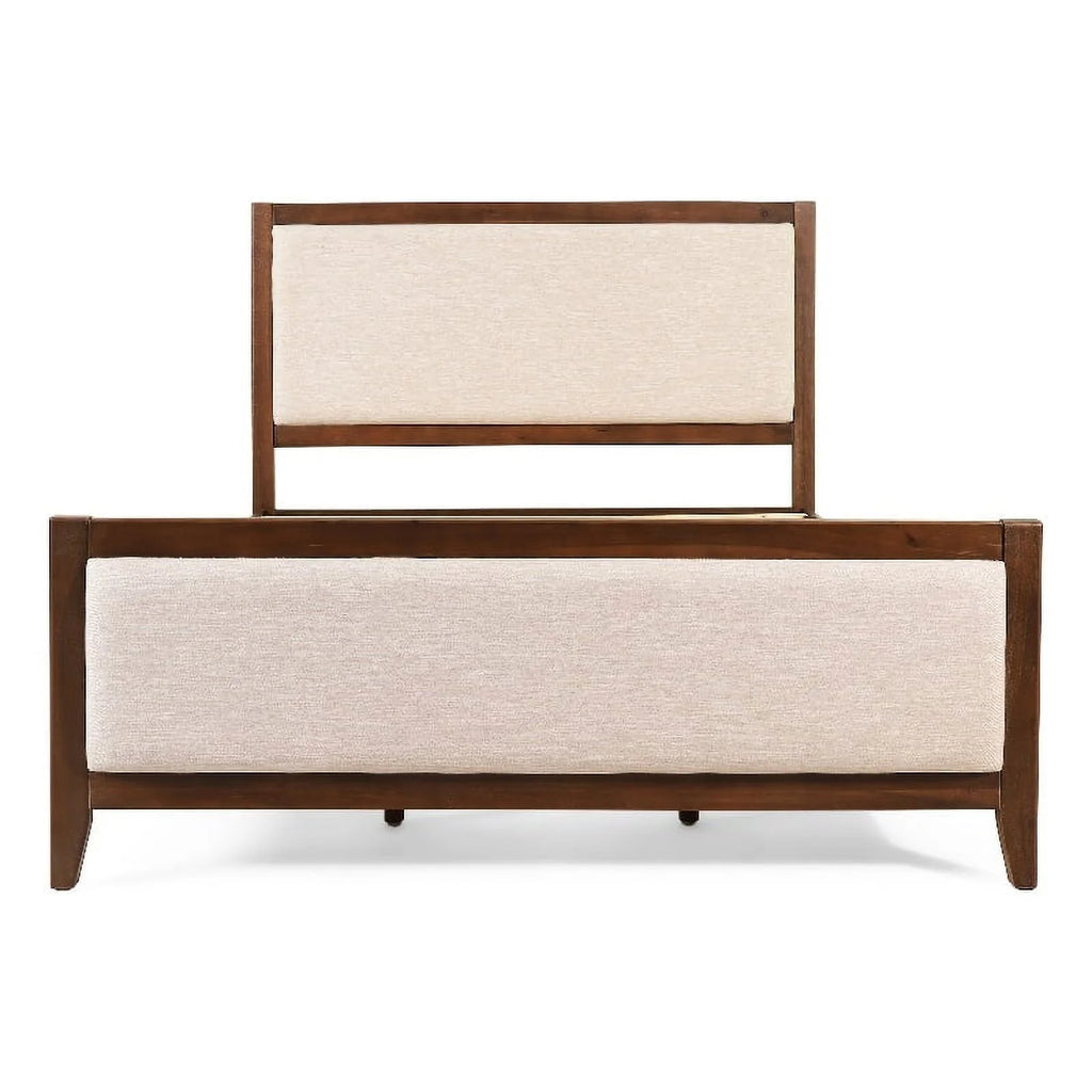 Light Brown Glaze Wood Cal King Bed M880251