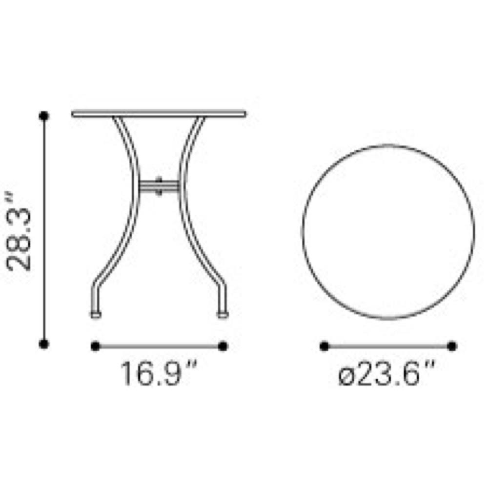 Taupe Round Dining Table V8946