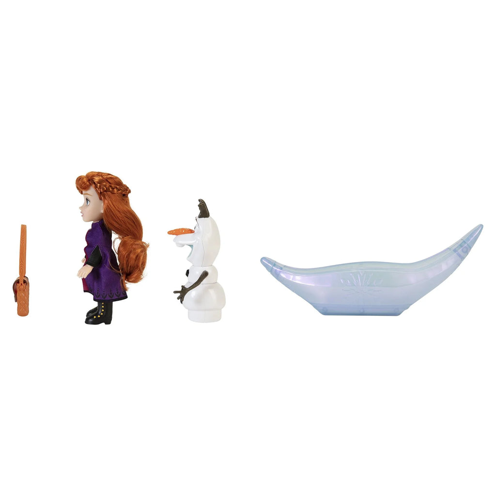 Frozen 2 Petite Princess Anna and Ice Canoe Gift Set Includes Anna, Olaf! Dolls are approximately 6 inches tall V481413
