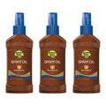 Deep Tanning Oil Pump Spray Sunscreen Broad Spectrum SPF 8 - 8 Ounces (Pack of 3) B707272