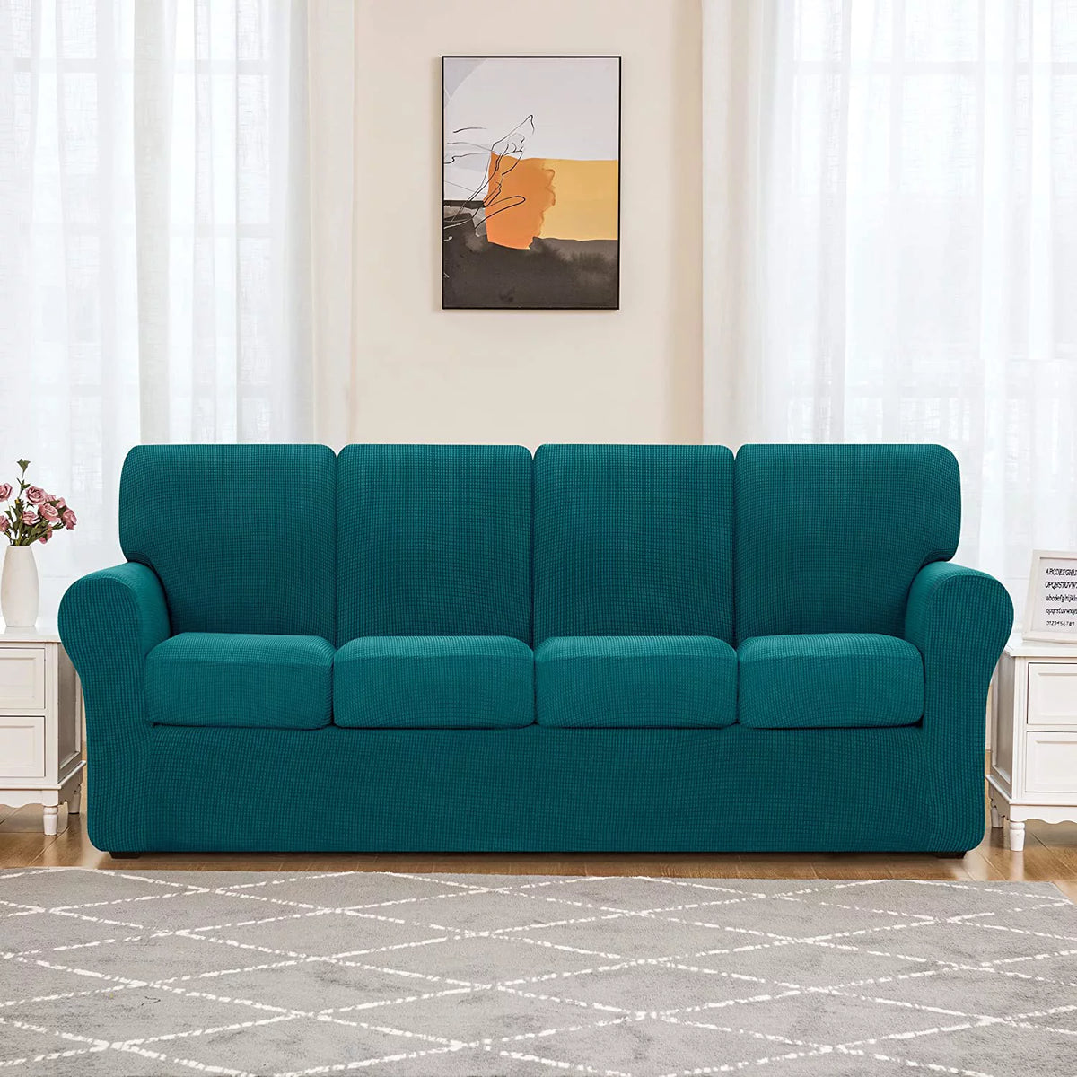 9 Pieces Stretch Sofa Slipcover Set M50786