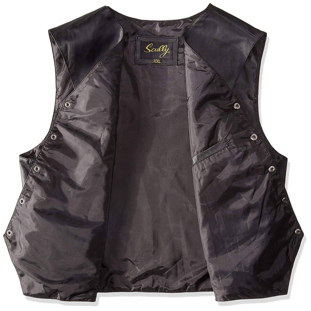 Brown Calf Suede Western Snap Vest K424