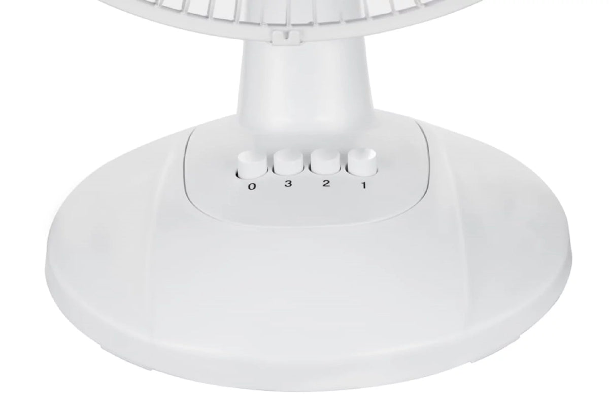 3-Speed Oscillating Table Fan White W86108