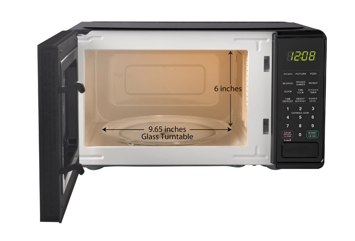 0.7 Cu ft 700 Watts Black Countertop Microwave Oven O4211
