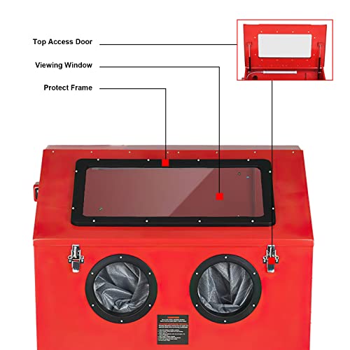 90 Gallon Abrasive Blast Cabinet with Glass Viewing Windows R367977