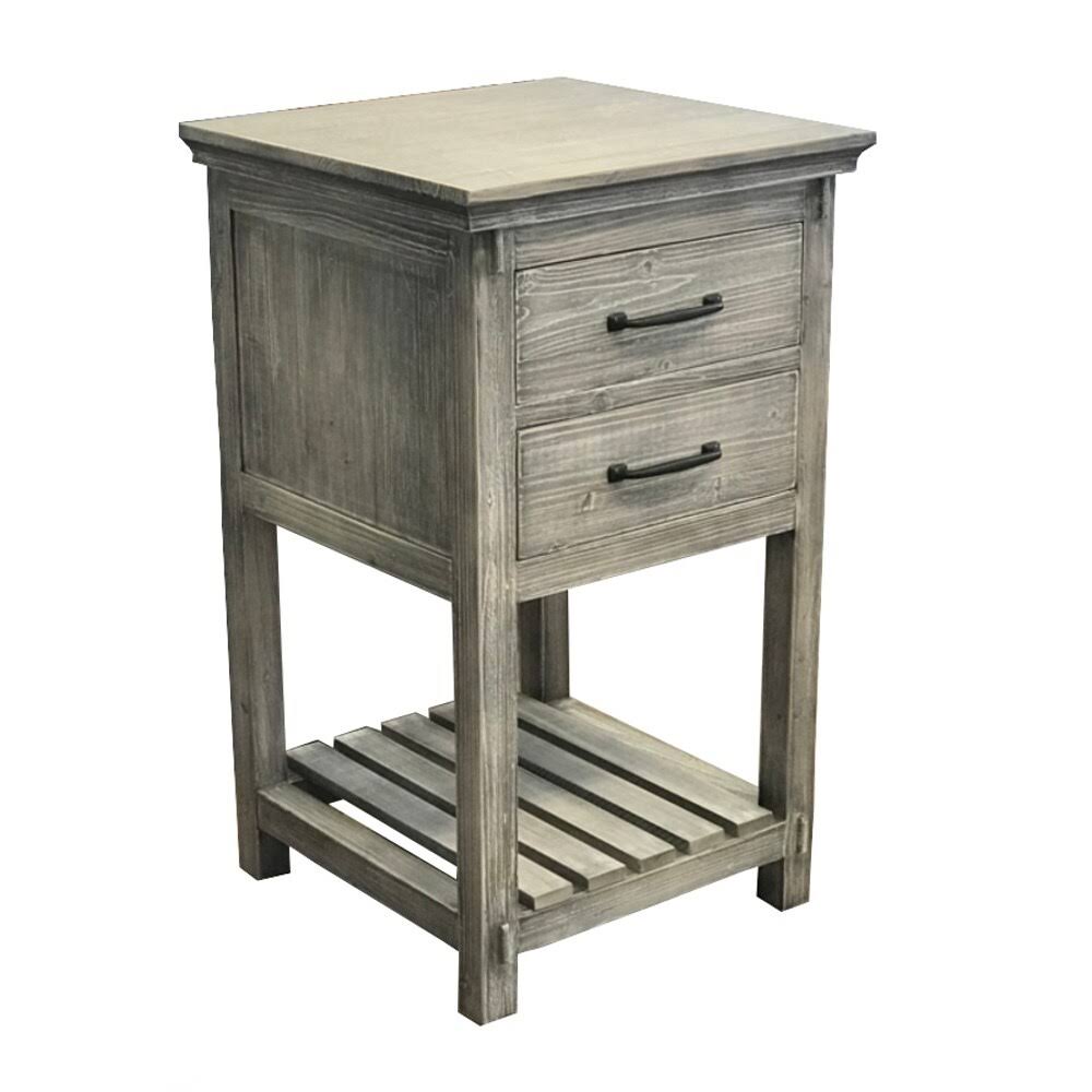 Rustic Solid Fir Side Cabinet Y63874