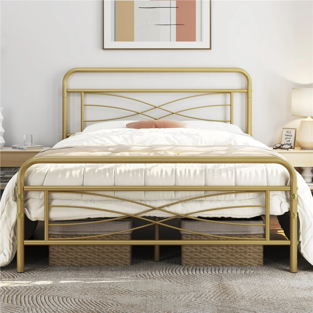 Black Metal Full Size Bed T90285