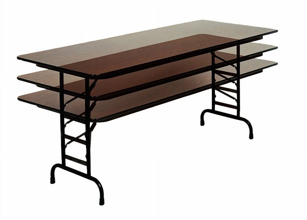 Melamine Adjustable Height Folding Table X332864