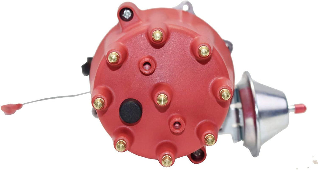 Red 8.0mm Spark Plug Wires & 45K Volt Coil for Chevy SBC O66330
