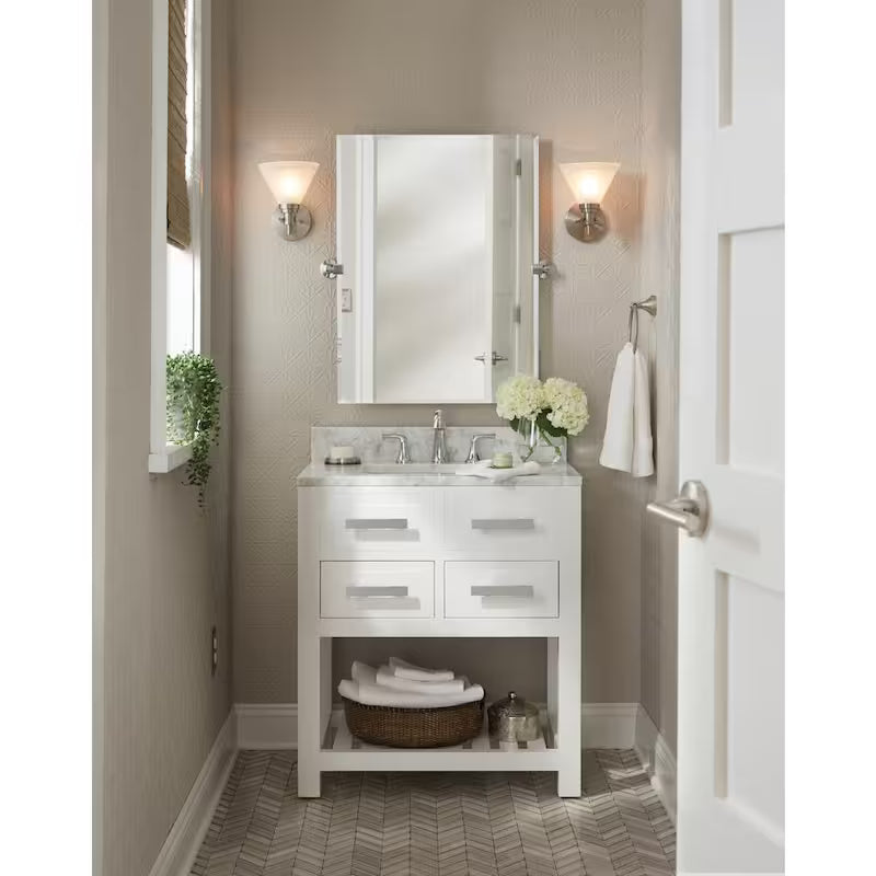 8 in. Widespread Double Handle Bathroom Faucet in Polished Chrome J743002