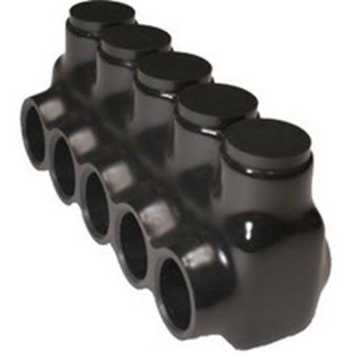 Black Insulated Multi-Cable Connector Single Entry 4.35 in. B654