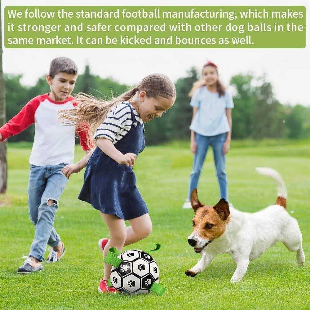 Dog Toys Soccer Ball with Straps Z9349