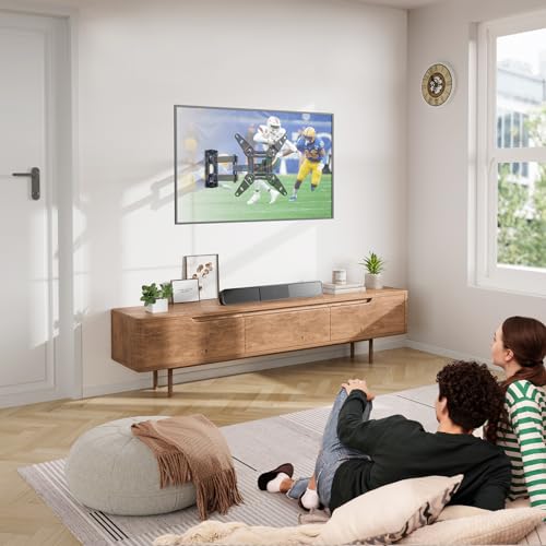Full Motion TV Monitor Wall Mount Bracket Articulating Arms Swivel Tilt for 13-42 Inch LED LCD Flat Curved Screen TVs Q586785