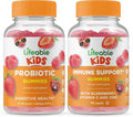 Probiotic 2 Billion CFU Kids Gummies Bundle Gluten Free GMO Free Chewable Gummy C3010