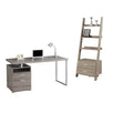 2 Piece Office Set with Writing Desk and Bookcase F833474