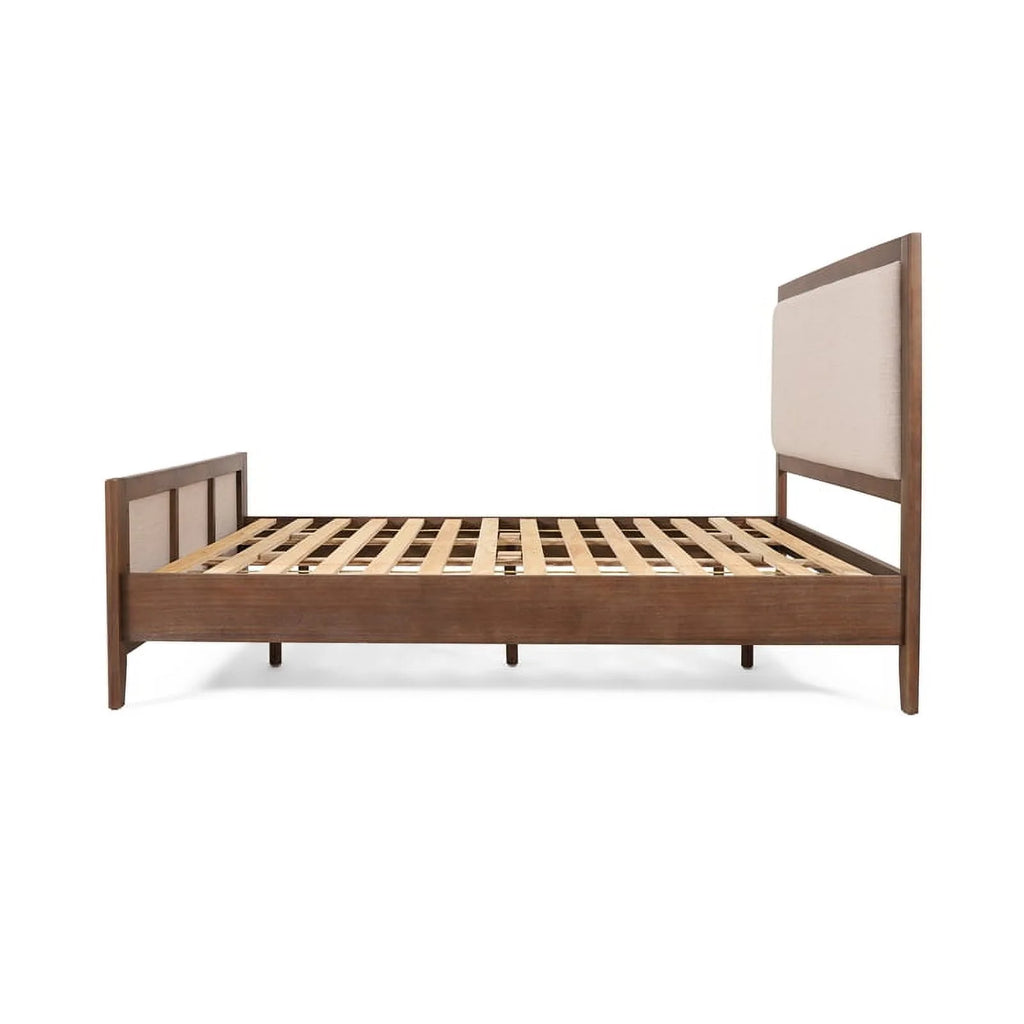 Light Brown Glaze Wood Cal King Bed M880251