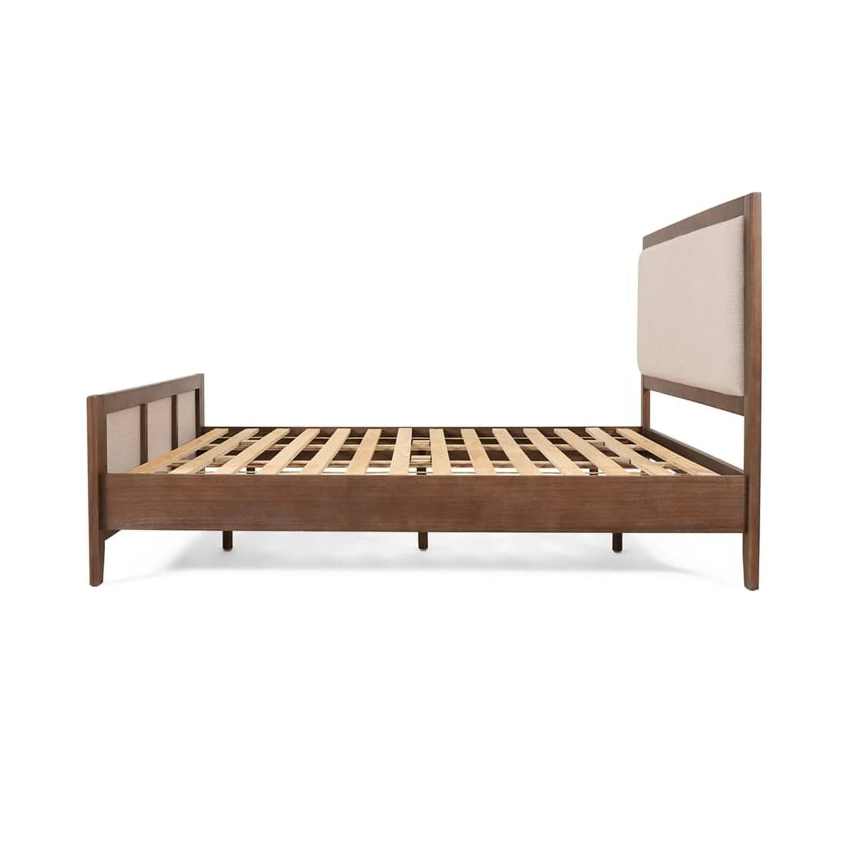 Light Brown Glaze Wood Cal King Bed M880251