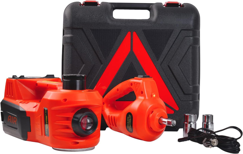 5 Ton Electric Car Jack Kit with Tire Pump and Impact Wrench K4019