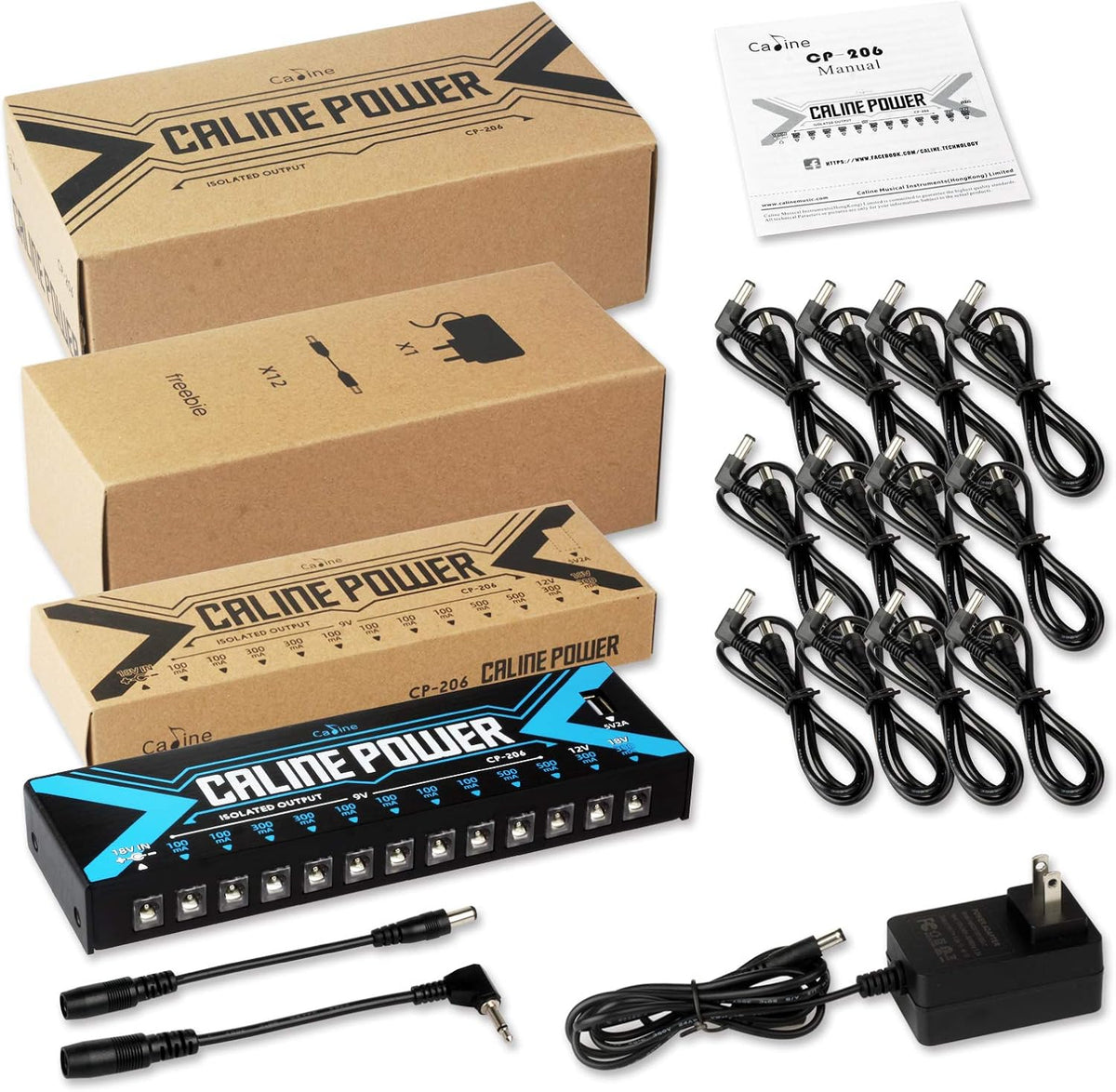12 Isolated DC Output Guitar Pedal Power Supply H9539