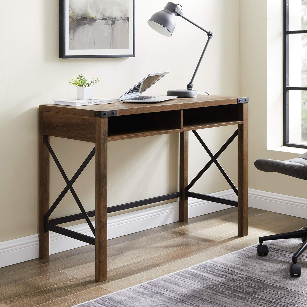 42 Inch Grey Wash Writing Desk S218765