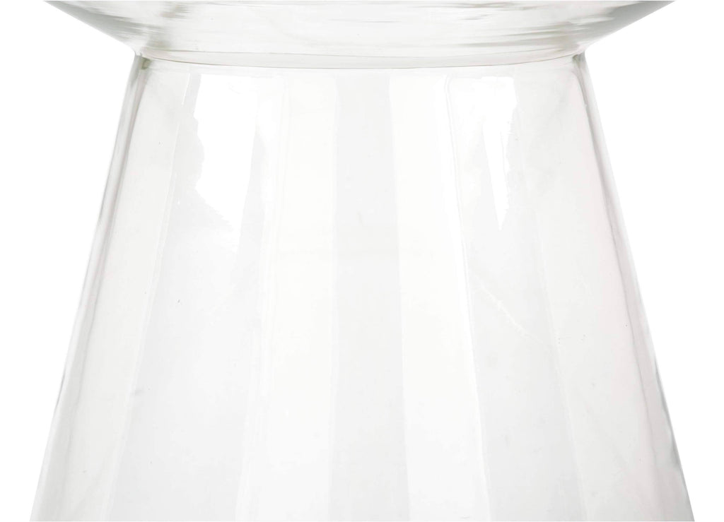 Clear Glass & Gold Side Table I643146