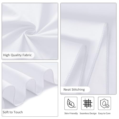 12 Pack White 120 Inch Round Polyester Tablecloth D407916