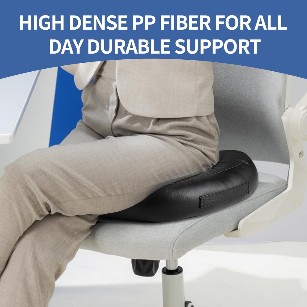 Firm Support Leather Seat Cushion for Sciatica V98342