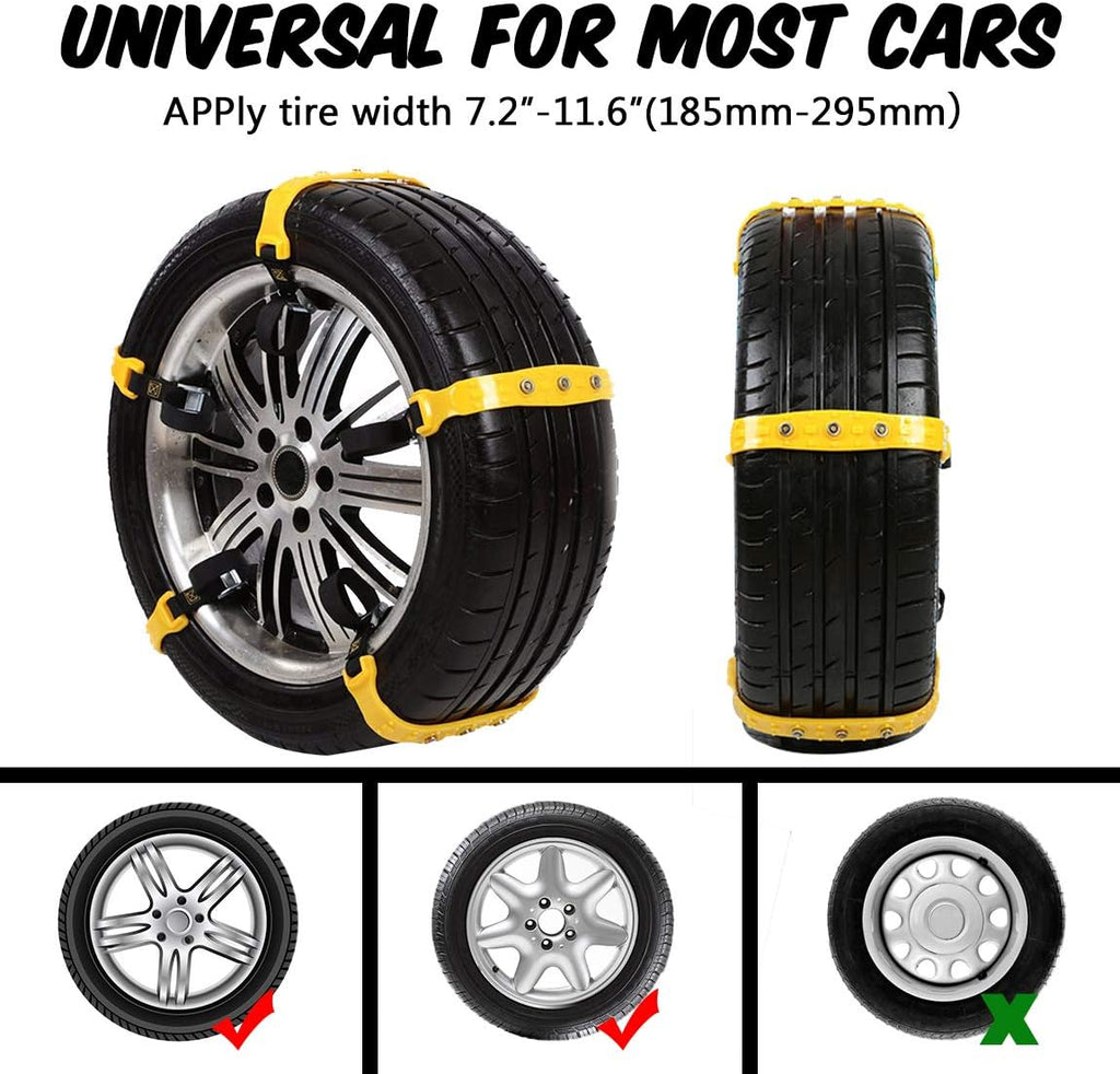 10 Pcs Car Tire Chains for Snow Ice Mud Z1509
