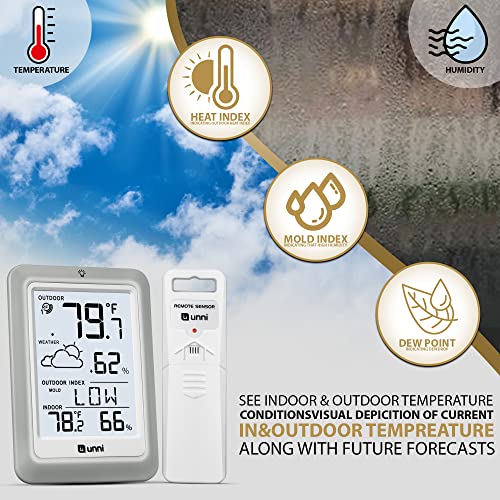 Pink Wireless Weather Station with Remote Sensor Q80131