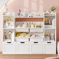4 Movable Drawers Toy Storage Organizer with Box Bins F51063