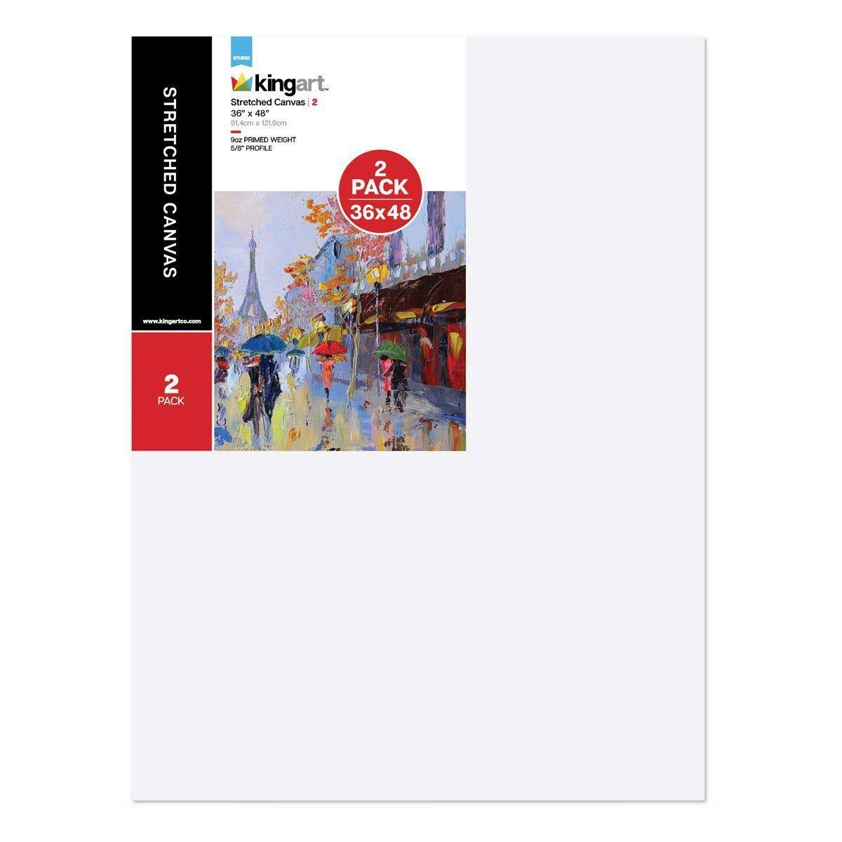 White Stretched Canvas 36 x 48 inch 2-Pack L756765