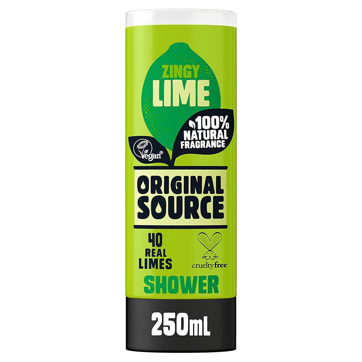 Lime Shower Gel with Natural Fragrance, Vegan, Paraben Free, 6 x 250 ml P3457