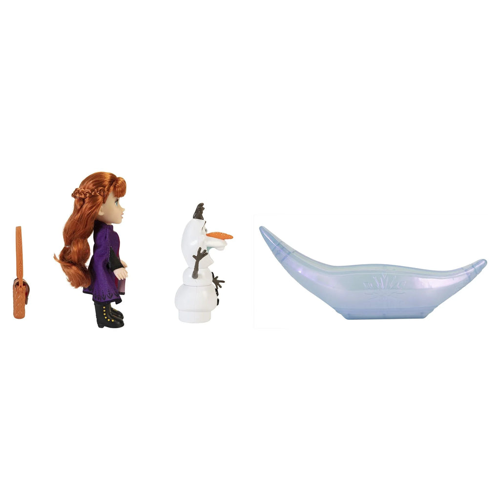 Frozen 2 Petite Princess Anna and Ice Canoe Gift Set Includes Anna, Olaf! Dolls are approximately 6 inches tall V481413