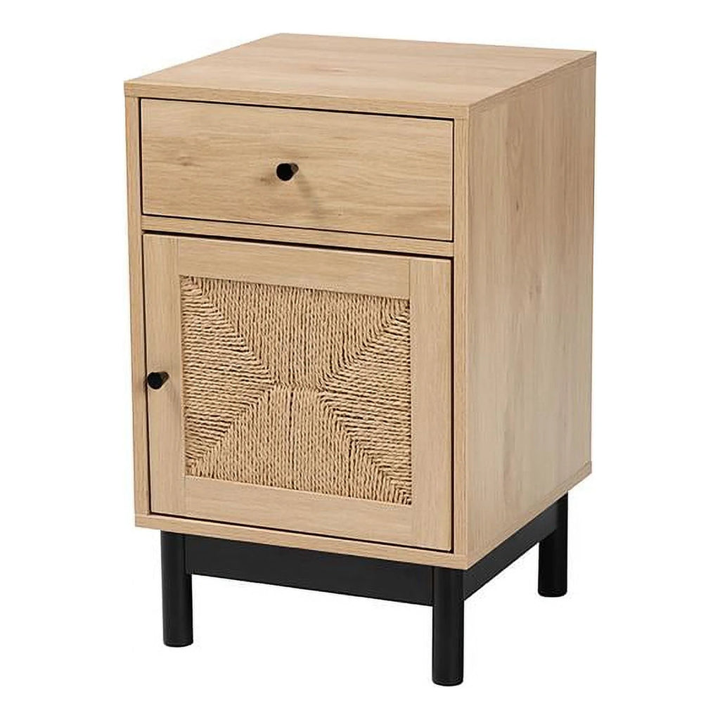 1 Drawer Mid-Century Wood End Table E25929