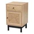 1 Drawer Mid-Century Wood End Table E25929