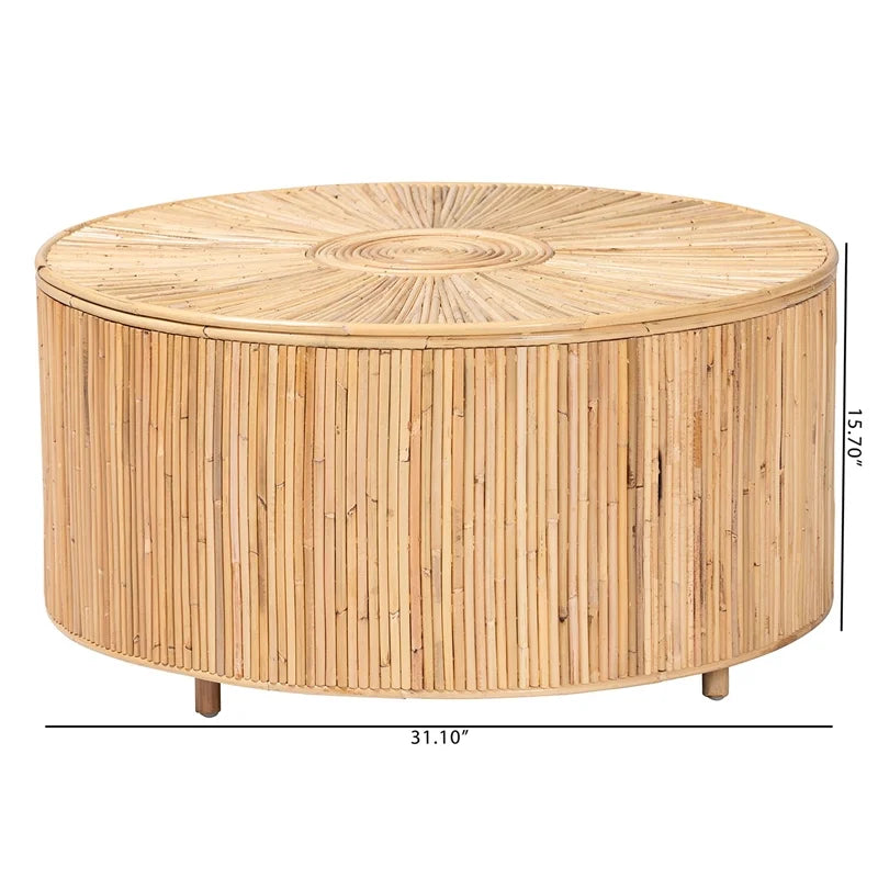 Light Honey Rattan Coffee Table F864