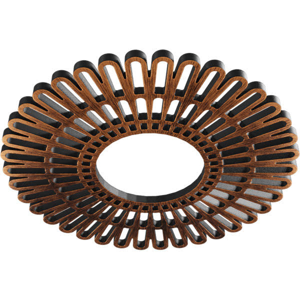 28x22OD x 10 3/8x22ID x 3/4x22P PVC Pierced Ceiling Medallion F539317