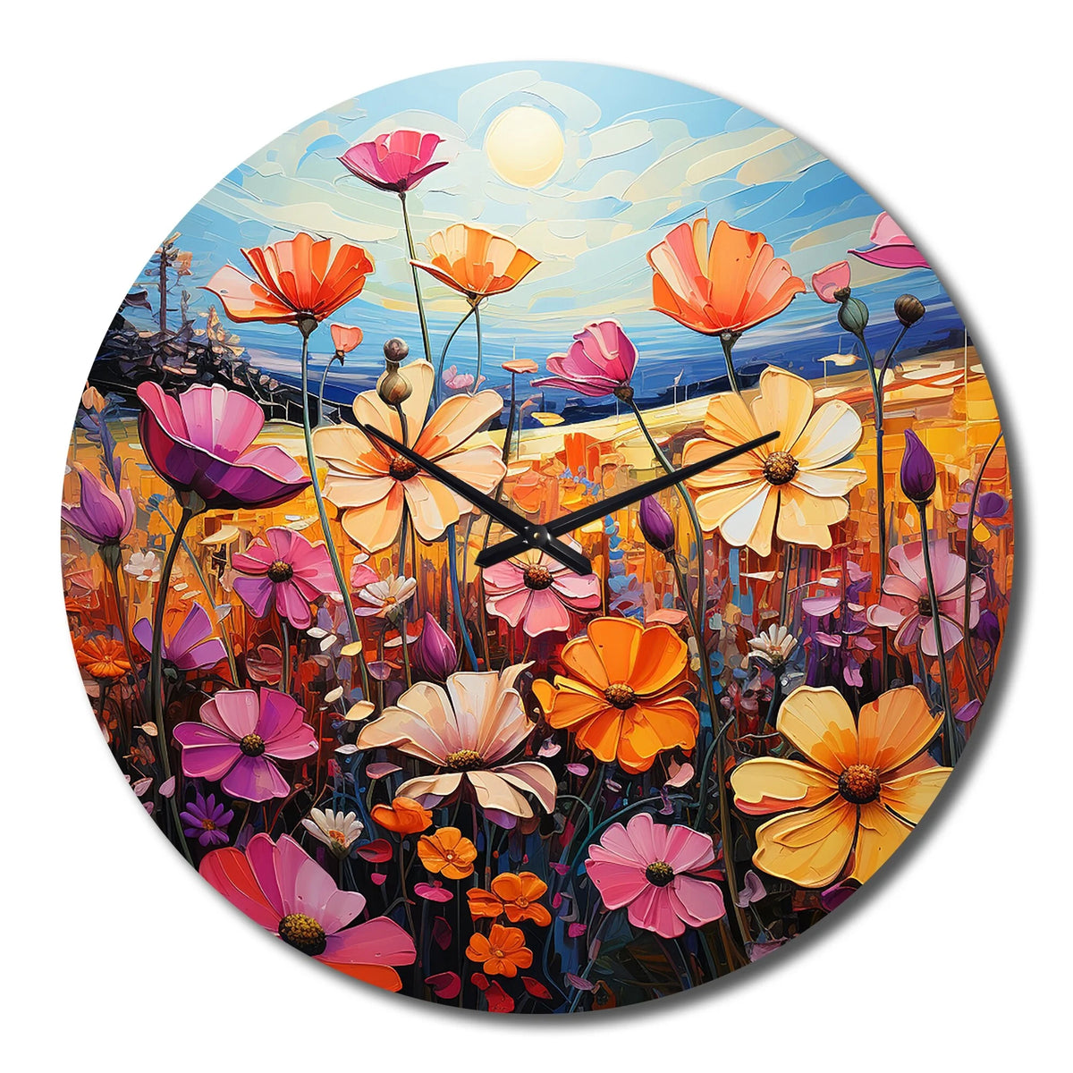 Floral Oversized Wall Clock M374139