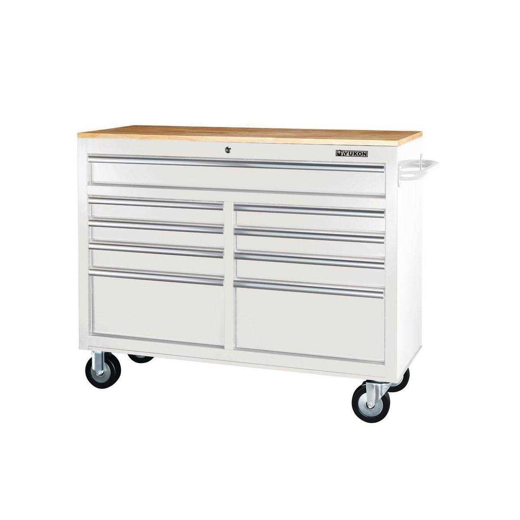 9 Drawer Mobile Storage Cabinet with Solid Wood Top T281