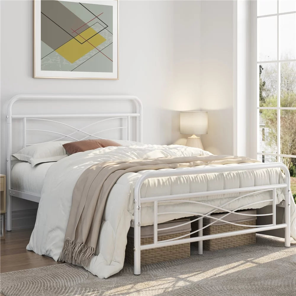 Black Metal Full Size Bed T90285