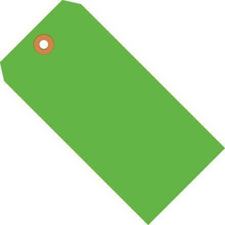 Fluorescent Green Shipping Tags 1000 Per Case W327