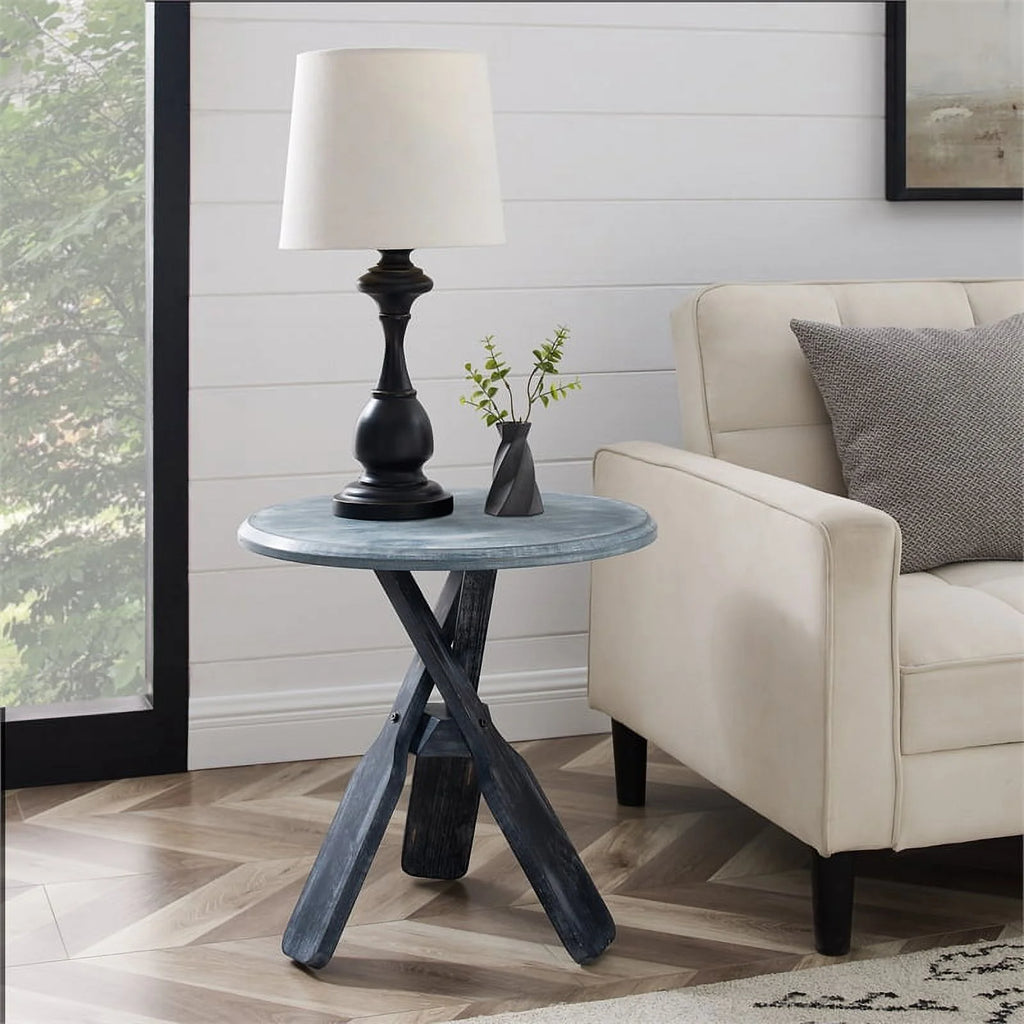 Gray Wood Side Table B959