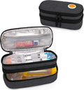 Black Double Layer Medicine Carrying Case S244