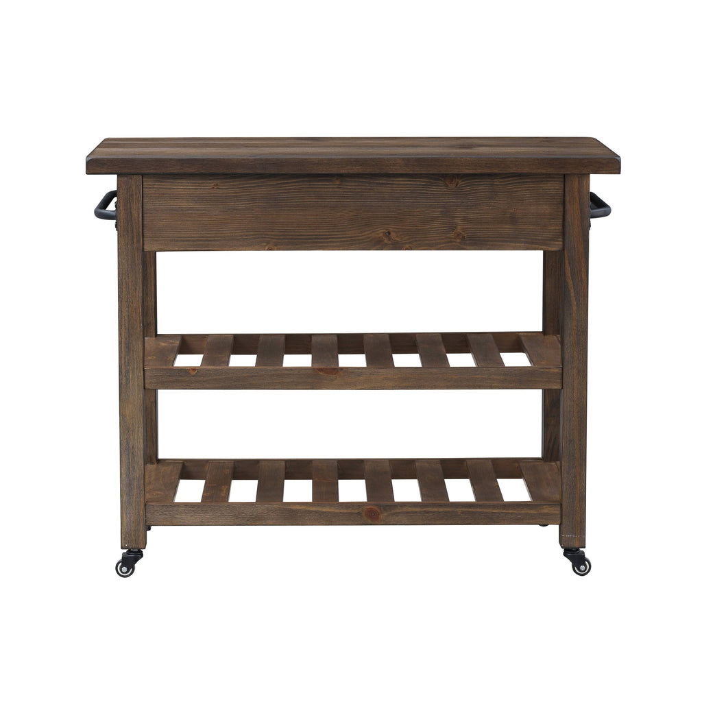 White Two-Drawer Kitchen Cart T51854