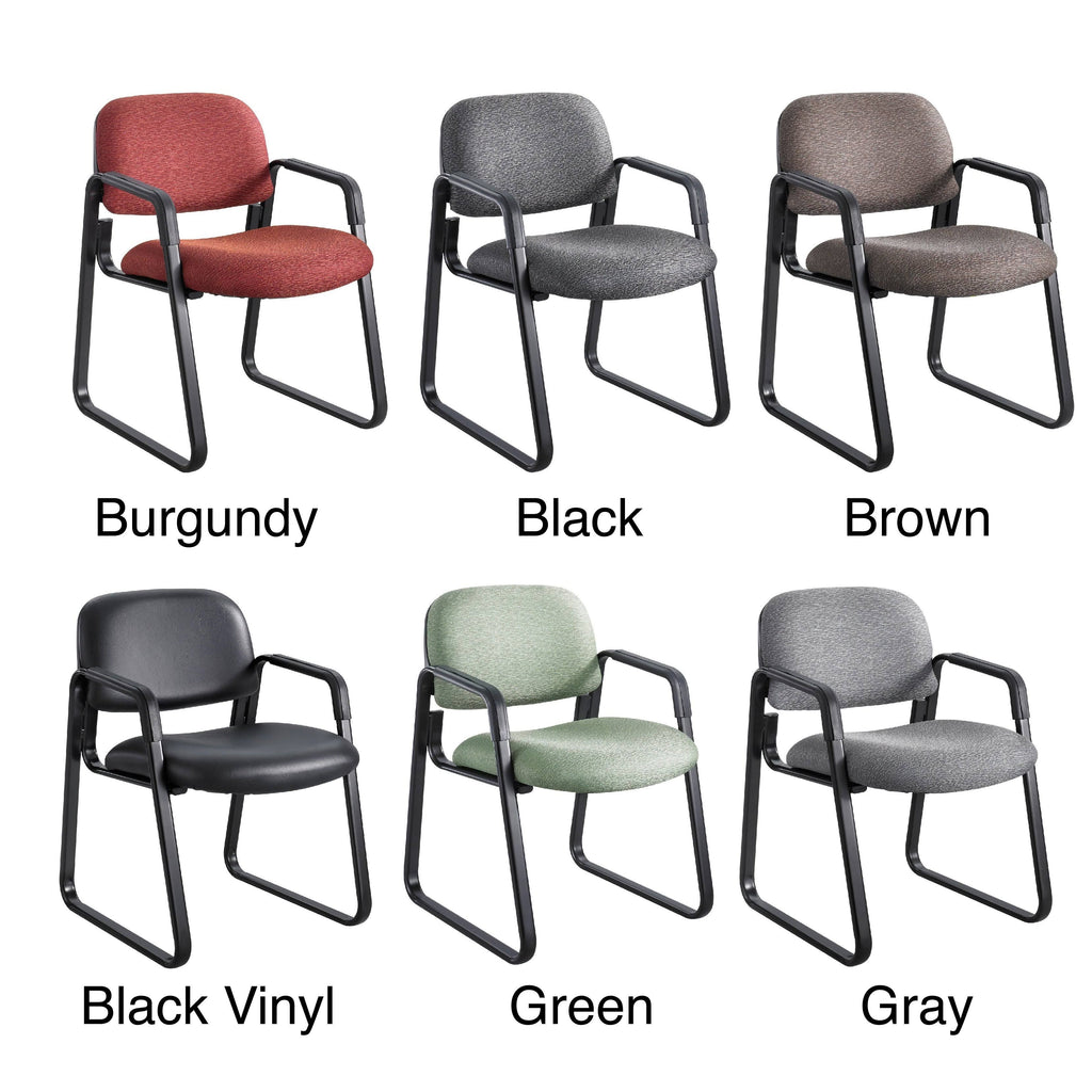 Green Sled Base Guest Chair F11800