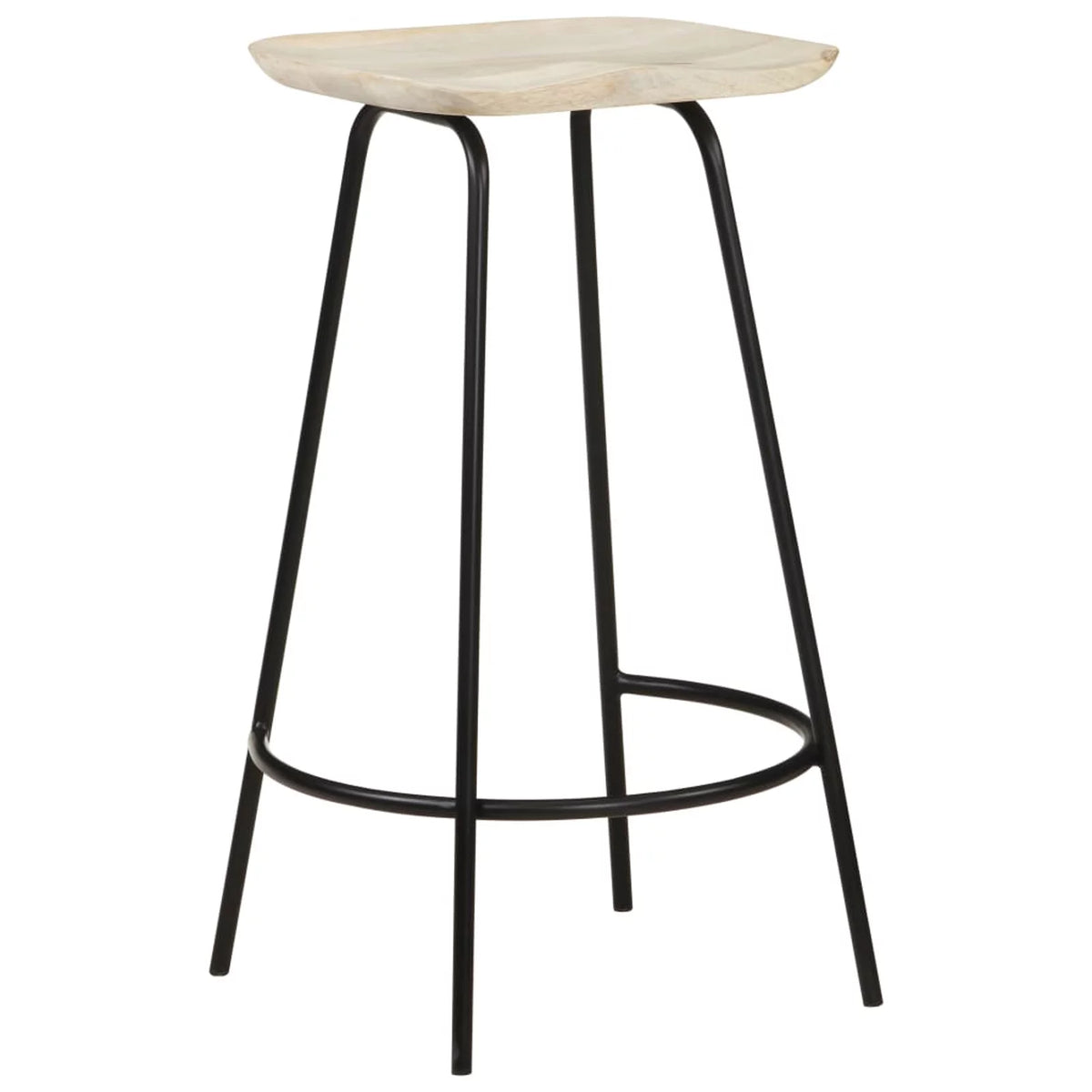 Solid Mango Wood Bar Stools 4 pcs K428633