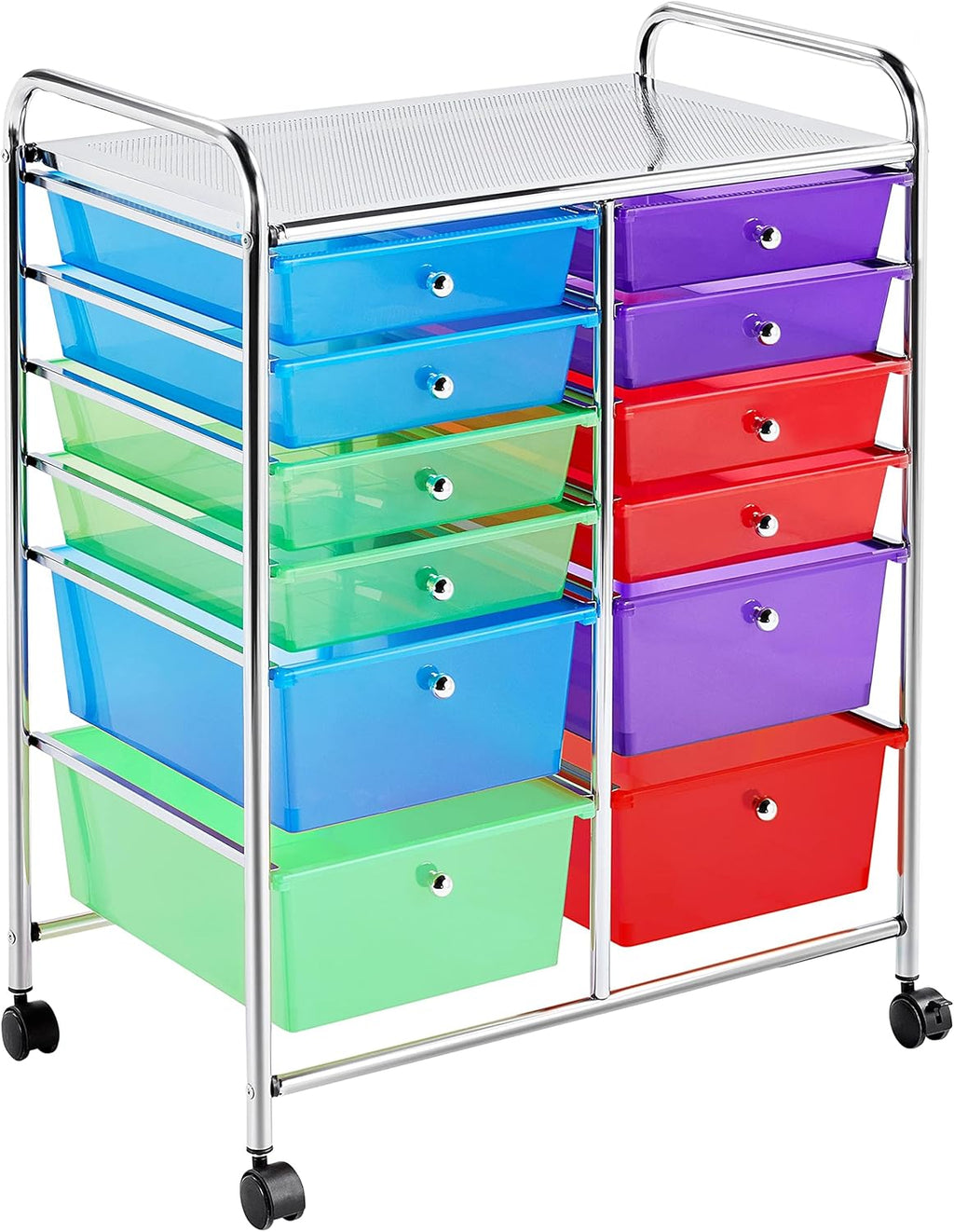 Black 12 Drawers Rolling Storage Cart H575672