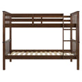 Solid Pine Wood Twin Over Twin Bunk Bed O587662